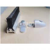 Doulbe Escalator Deflector Devices Skirt Brush